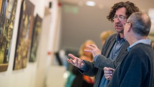 A város festője járt az Újbuda Galériában